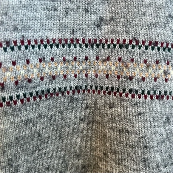 Lord Jeff Vintage Gray Crewneck Fine Wool Blend Sweater Men’s Medium